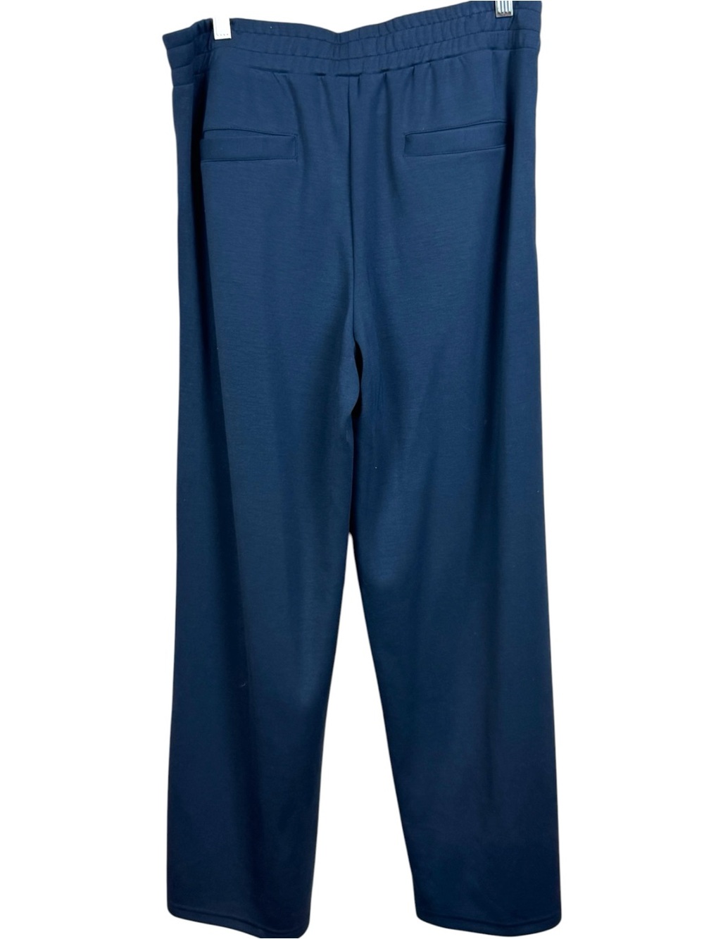 We Wander Performaluxe Pintuck Straight Pant Women Size L Navy NWT - Picture 3 of 7